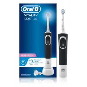 Электрическая зубная щетка Oral B Vitality 100 Sensi UltraThin D100.413.1 Black